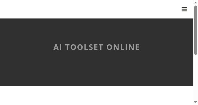 Screenshot of aitoolset.online