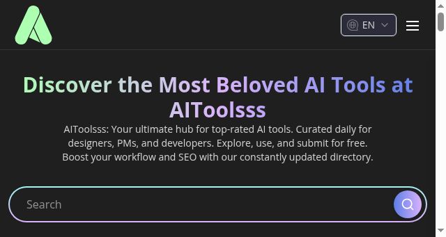 Screenshot of aitoolsss.com