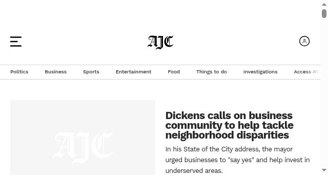 Screenshot of ajc.com