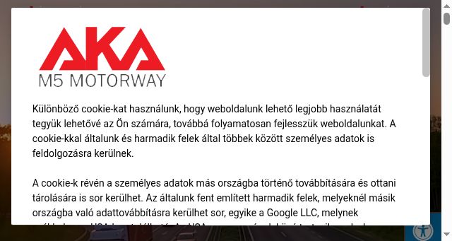 Screenshot of aka.hu