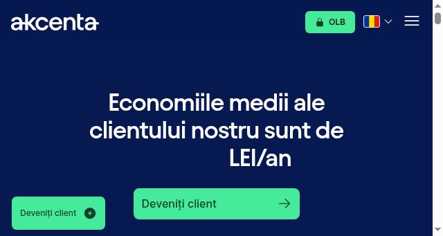 Screenshot of akcenta.ro