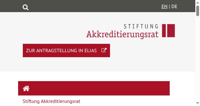 Screenshot of akkreditierungsrat.de
