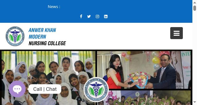 Screenshot of akmnc.edu.bd