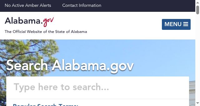 Screenshot of alabama.gov