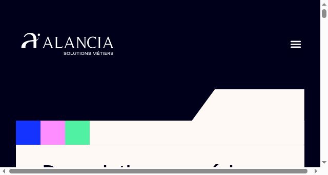 Screenshot of alancia.fr