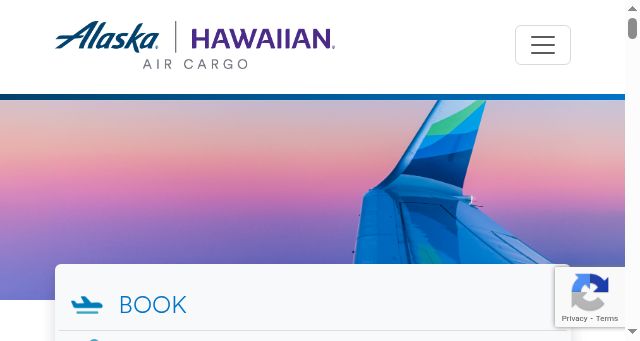 Screenshot of alaskacargo.com