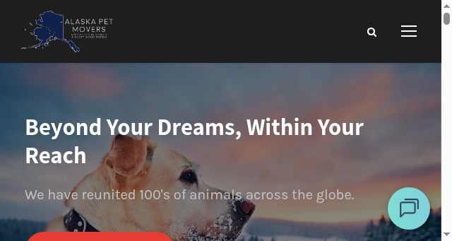 Screenshot of alaskapetmovers.com