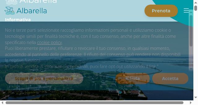 Screenshot of albarella.it