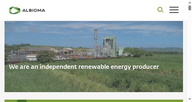 Screenshot of albioma.com