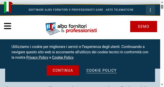 Screenshot of albofornitori.net