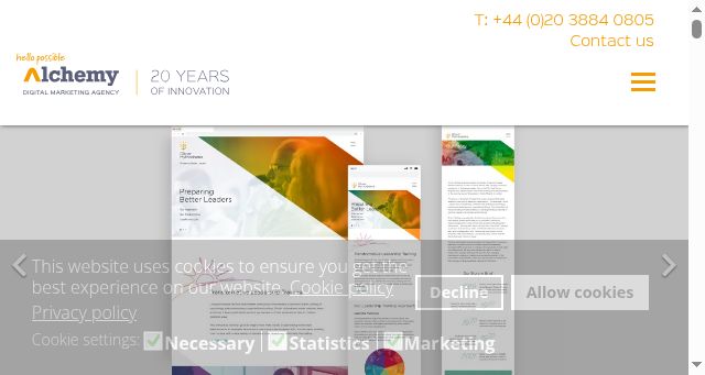 Screenshot of alchemyuk.com