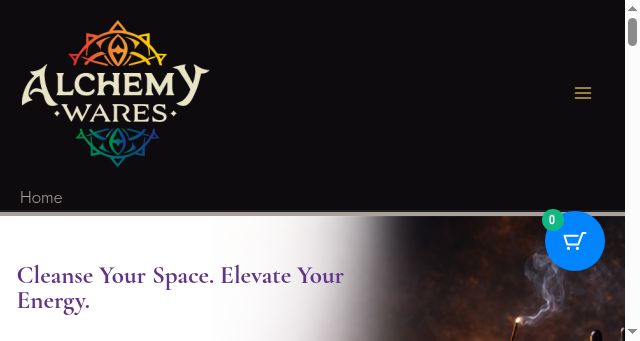 Screenshot of alchemywares.com