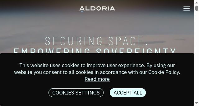 Screenshot of aldoria.com