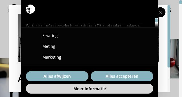 Screenshot of aldrin.be