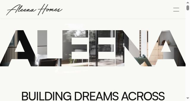 Screenshot of aleenahomes.com