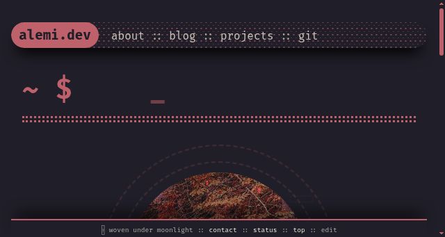 Screenshot of alemi.dev