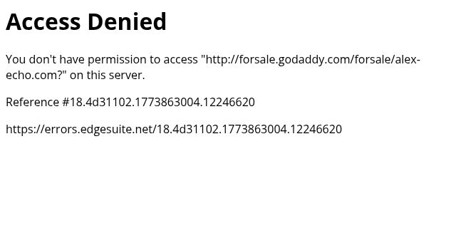 Screenshot of alex-echo.com