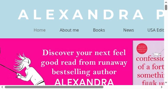 Screenshot of alexandrapotter.com