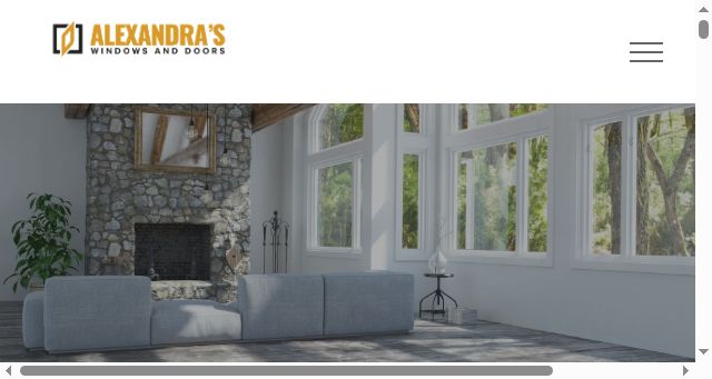 Screenshot of alexandraswindowsanddoors.ca