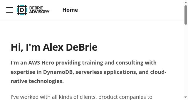 Screenshot of alexdebrie.com