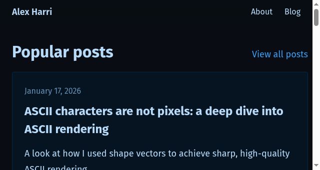 Screenshot of alexharri.com