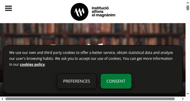 Screenshot of alfonselmagnanim.net