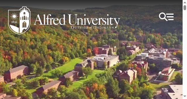 Screenshot of alfred.edu