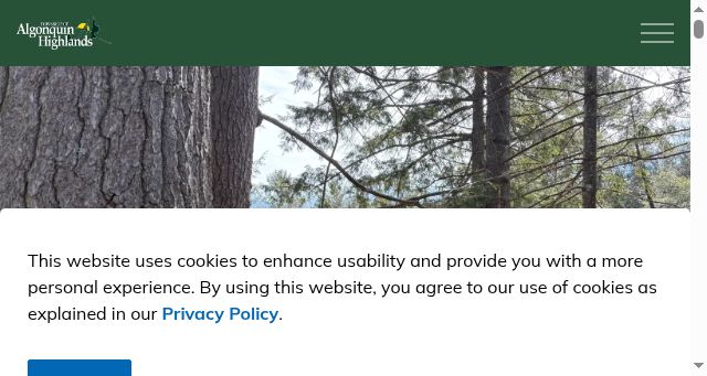 Screenshot of algonquinhighlands.ca