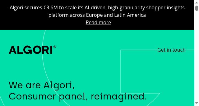 Screenshot of algori.ai