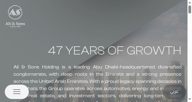 Screenshot of ali-sons.com