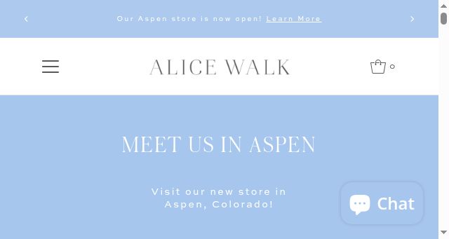 Screenshot of alicewalk.com