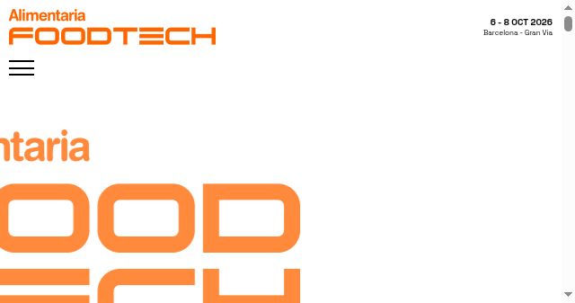 Screenshot of alimentariafoodtech.com