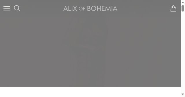 Screenshot of alixofbohemia.com
