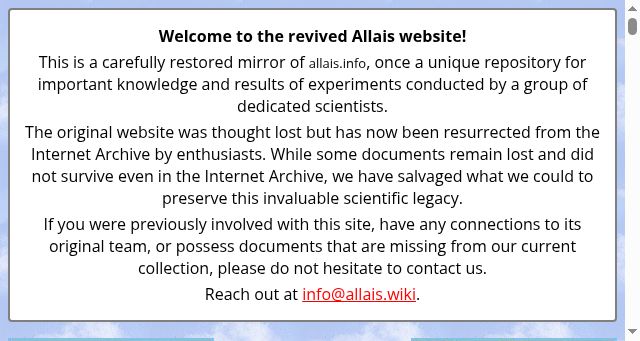 Screenshot of allais.wiki