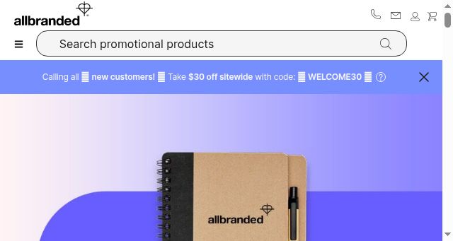 Screenshot of allbranded.com