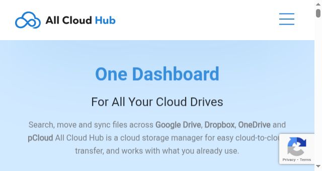 Screenshot of allcloudhub.com