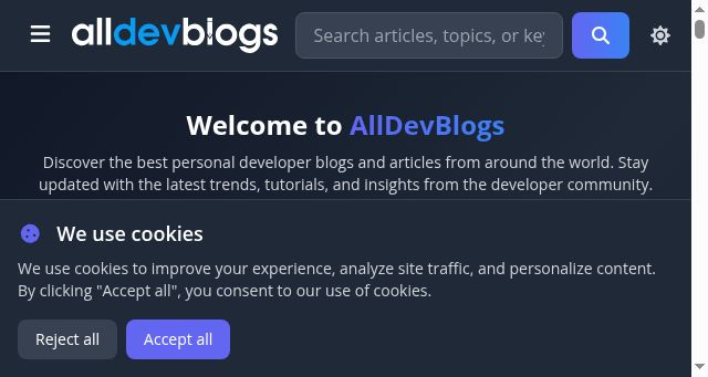 Screenshot of alldevblogs.com