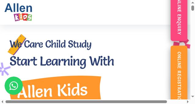 Screenshot of allenkidsmukherjivihar.in