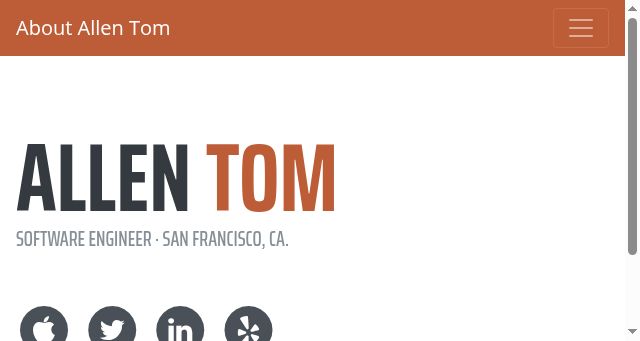 Screenshot of allentom.com