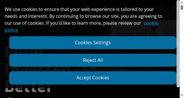 Screenshot of alliancebernstein.com