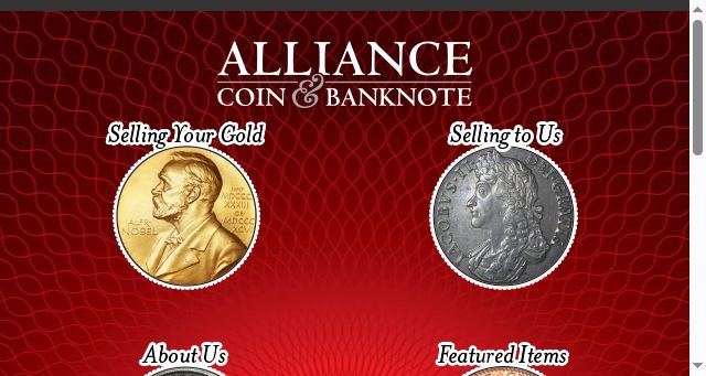 Screenshot of alliancecoin.com