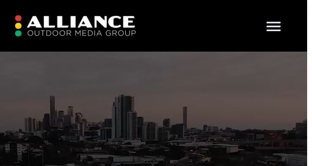 Screenshot of allianceoutdoormedia.com.au
