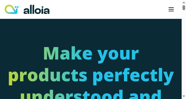 Screenshot of alloia.ai