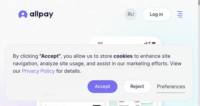 Screenshot of allpay.co.il