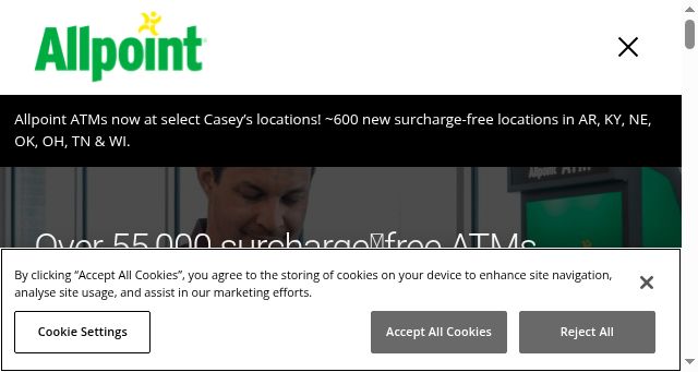 Screenshot of allpointnetwork.com