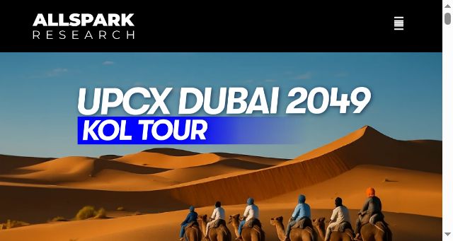 Screenshot of allsparkresearch.com