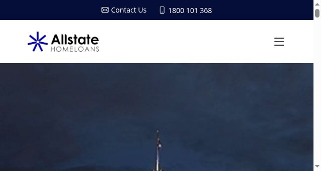 Screenshot of allstatehomeloans.com.au