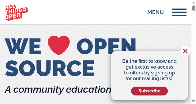 Screenshot of allthingsopen.org