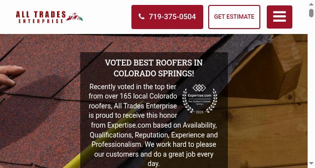 Screenshot of alltradesent.com