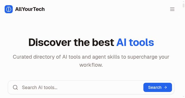 Screenshot of allyourtech.ai